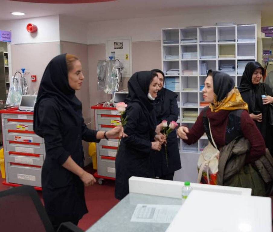 تقدیر از کادر درمان بیمارستان های امام خمینی و شریعتی