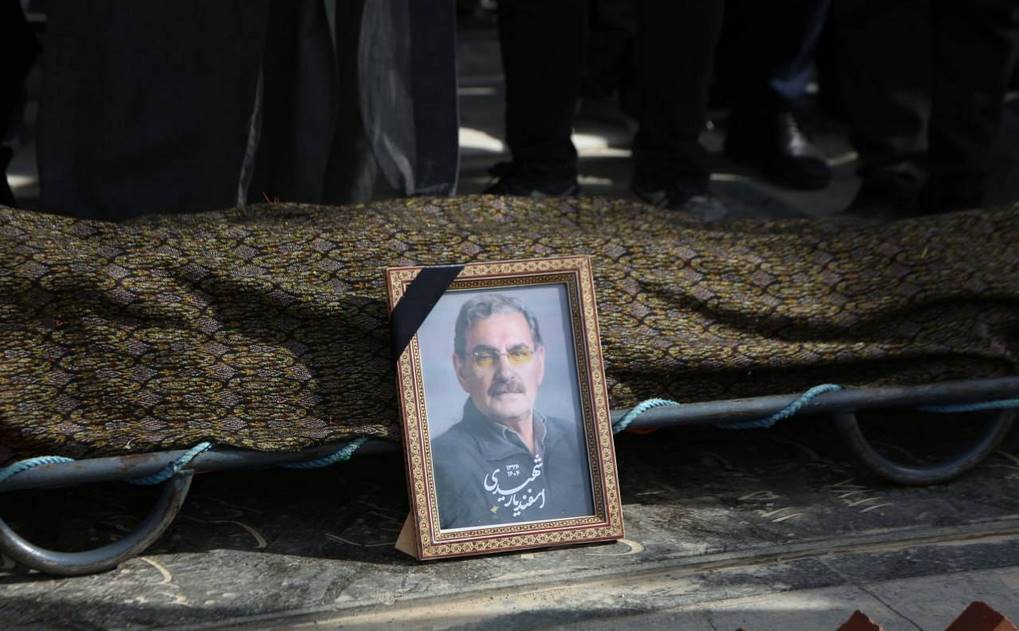 مراسم خاکسپاری زنده یاد «اسفندیار شهیدی»