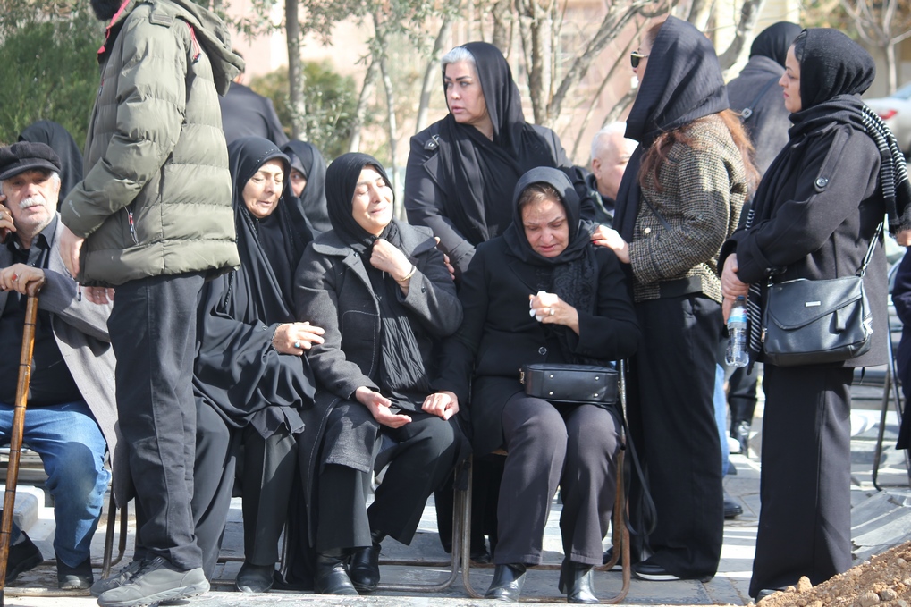 مراسم خاکسپاری زنده یاد «اسفندیار شهیدی»
