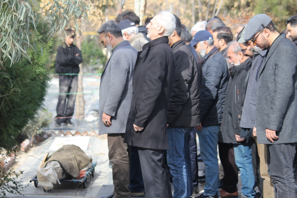 مراسم خاکسپاری زنده یاد «اسفندیار شهیدی»